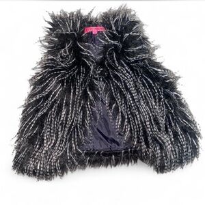 Vintage Betsey Johnson faux fur vest